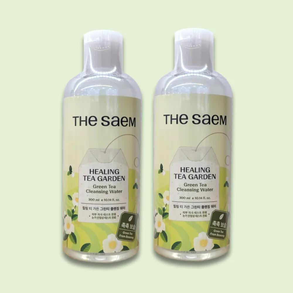 THESAEM Очищающая вода с зеленым чаем Healing Tea Garden 300 мл x 2