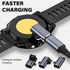 USB Type C Watch Charging Adapter Compatible for Garmin Fenix 7/7X/5S/6/6X/6S Pro Replacement Watch Connector Black