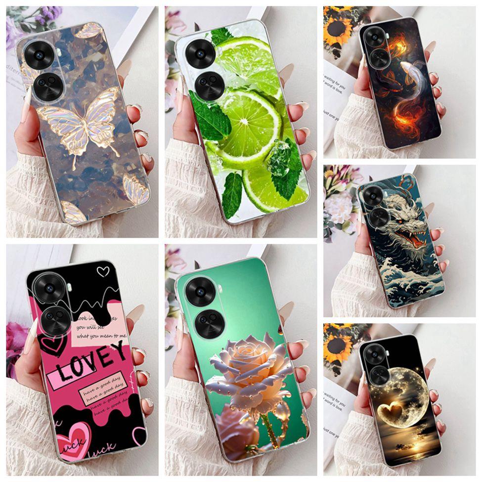 For Huawei Nova 11 SE BON-AL00 Case For Huawei Nova 12 SE Cover BNE-LX1 Luxury Butterfly Love Fashion Flowers Cool Lion Painted