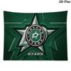 Dallas Stars Wall Tapestry Aesthetic Wall Hanging Printed Fabric Blanket Decorative Tapestries for Bedroom Living Room Home Decor