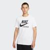 Nike Футболка с круглым вырезом и контрастным буквенным принтом, мужские топы, белые BV0627-100