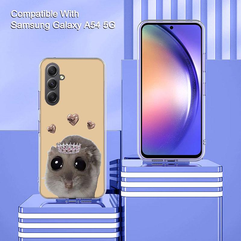 Смешной грустный хомяк мем чехол для телефона для Samsung A17 A37 A57 A07 A16 A26 A36 A56 A06 A02S A12 A22 A32 A52S A04S A14 A24 A34 A54 A03
