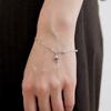 Halden Star Pendant Circle Ball Bracelet (W009_silver)