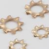 Brass Gear-Shaped Lock Washer - M3/M4/M5/M6/M8