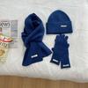 Korean Style Knitted Hat, Scarf & Gloves Set