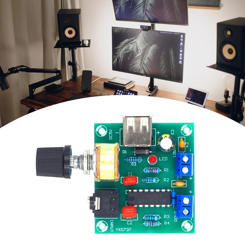 PM2038 5 Вт x 2 Плата слухового усилителя с схемой питания от USB для DIY-проектов и чистым звуком