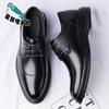 Leather Shoes Men's 2025 New British Style Pointed Business Dress Leather Shoes Cowhide Soft-soled Leather Shoes