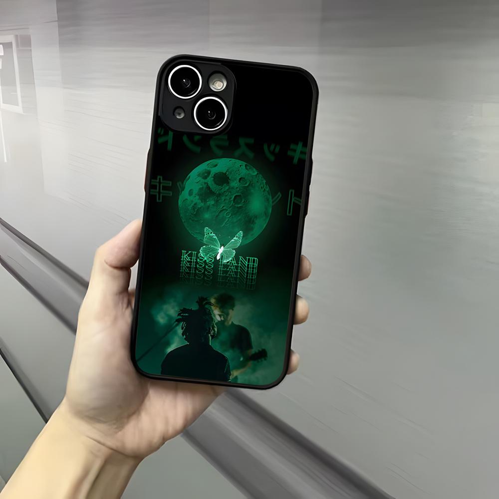 Чехол для телефона The Weeknd Kiss Land Для iPhone 17 16 15 14 13 12 Pro Max Xr Air Plus Черный Жесткий Чехол с Ощущением Кожи