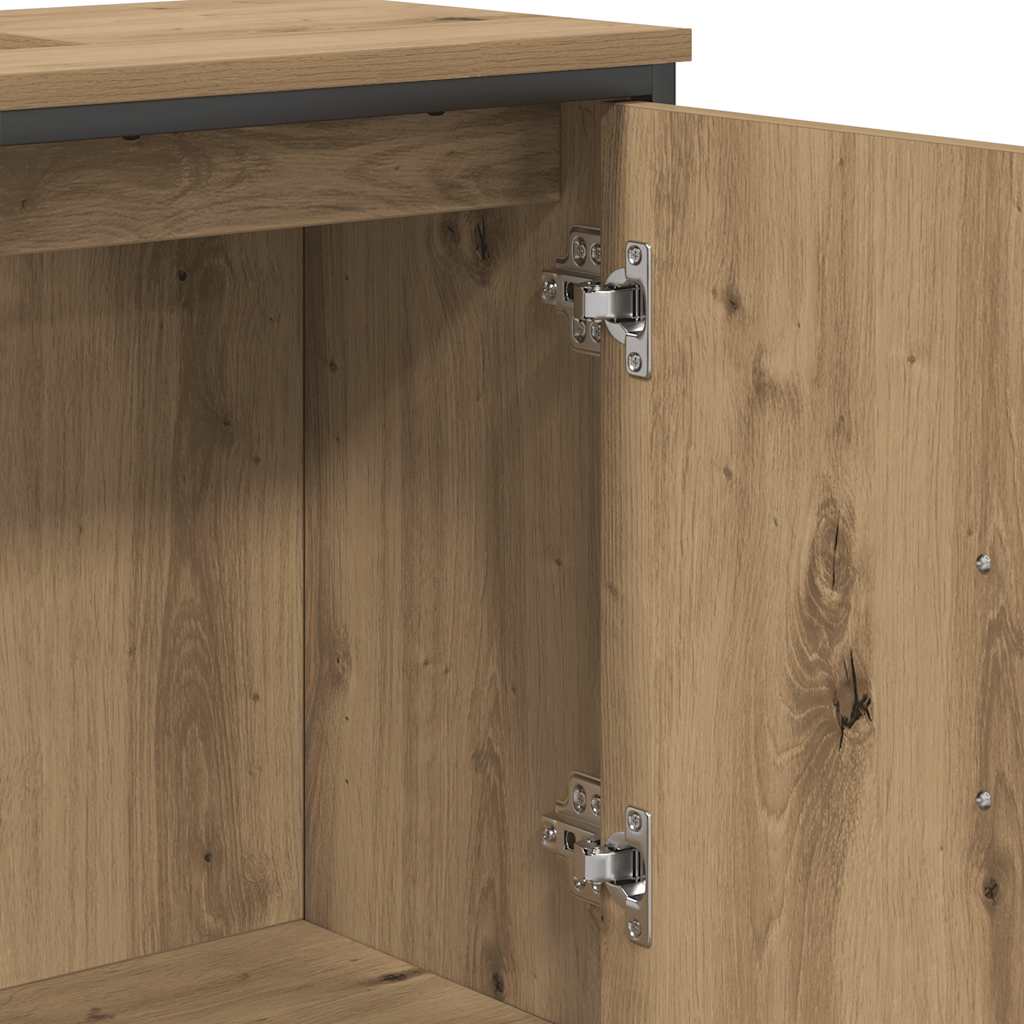 Artisan Oak Bathroom Vanity Cabinet 60 x 30 x 60 cm Particleboard
