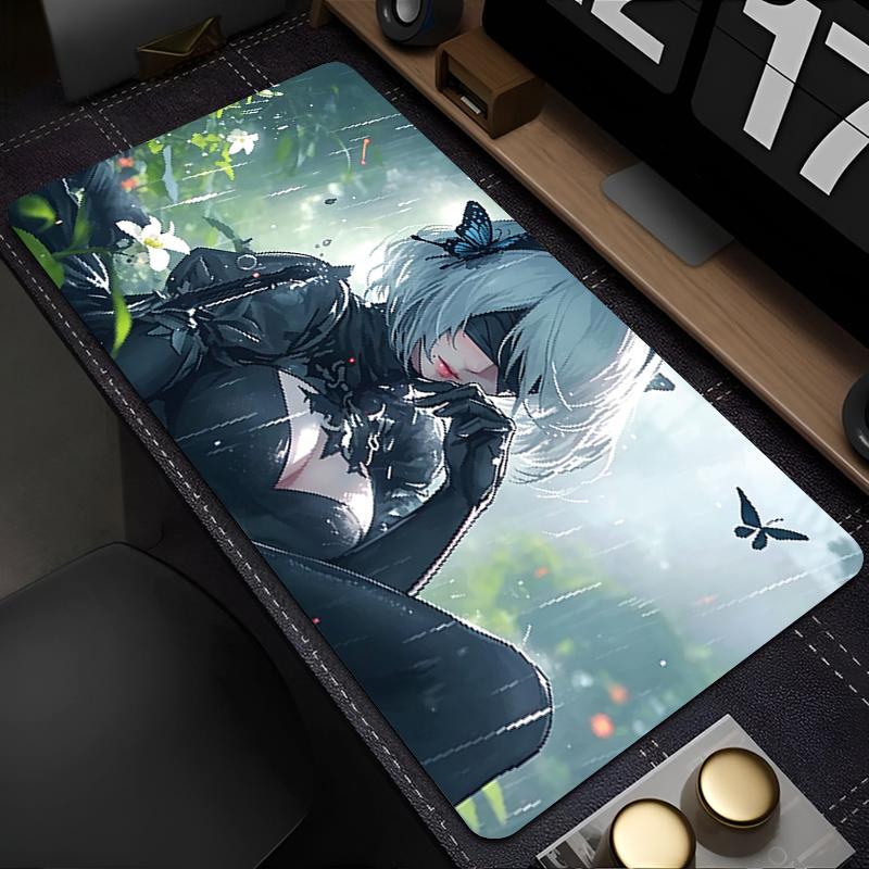 Игровой коврик для мыши HD Печать Офисный коврик для компьютерного стола Большой коврик для клавиатуры Геймера N-nier Automata 2b Игровой коврик для мыши Декоративный ковер