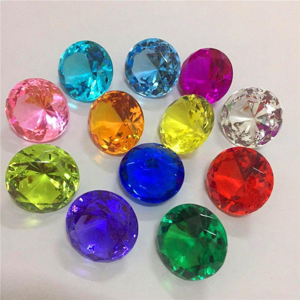 Birthday Decorations Faceted Beads Gems Jewels Acrylic Gems Filler Toys Faux