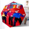 Printed The Wiggles Printed Folding Umbrella,Outdoor,Leisure,And Travel Umbrella,Durable Umbrella Fabric,Birthday And Holiday Gift