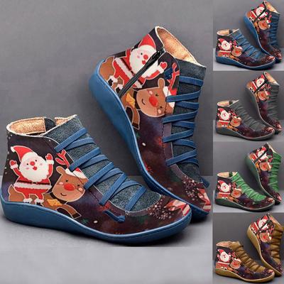 Женские модные повседневные кожаные туфли на плоской подошве со шнуровкой и молнией с круглым носком, ботинки