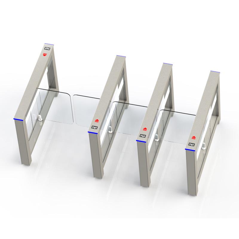 Integrated Anti-Collision Stainless Steel Swing Gate for Office Corridors with Multiple Passage Modes