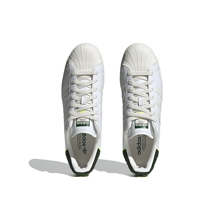 Adidas Оригинальные Superstar Универсальная Мода Прочные Легкие Низкие Кеды для Скейтбординга Унисекс Кроссовки Белые HP2833