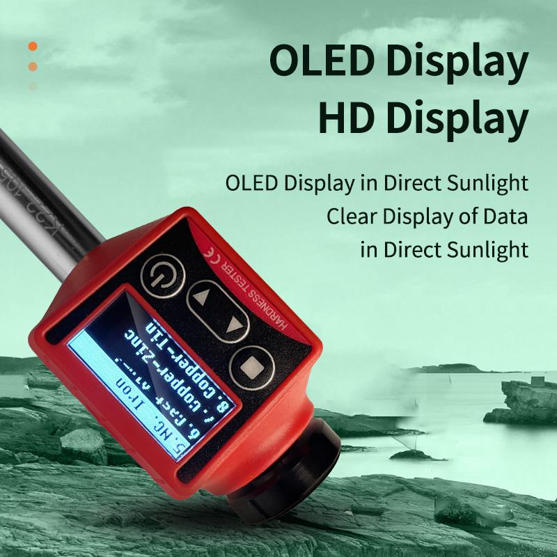 Портативный твердомер Либа ручного типа Цифровой твердомер металла для нержавеющей стали Диапазон HRC HRB HL HB HV HS дюрометр