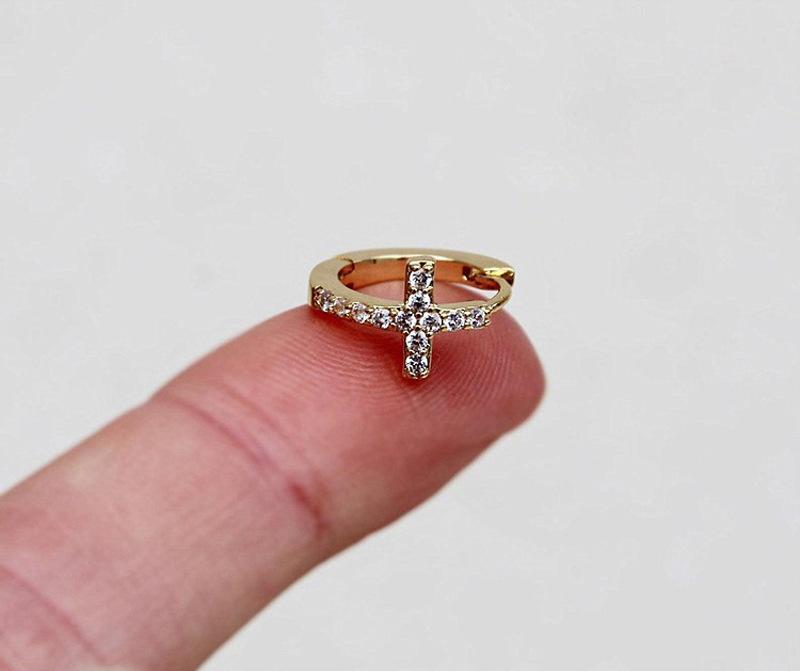 Серьги, Цирконий Крестовина Ухо Пряжки Ins Стиль Ниша Дизайн Серьги Модные Серьги