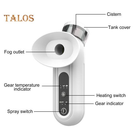 Подогреваемый нано-распылитель для глаз, портативный увлажнитель и успокаивающий крем для глаз с режимами горячего и холодного сжатия, перезаряжаемый паровой аппарат для снятия сухости глаз