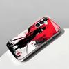 Japanese Samurai Pattern Silver-Plated Glass Shockproof Phone Case For Samsung Galaxy S26/S25/S24/S23/S22 Ultra Plus/Fe