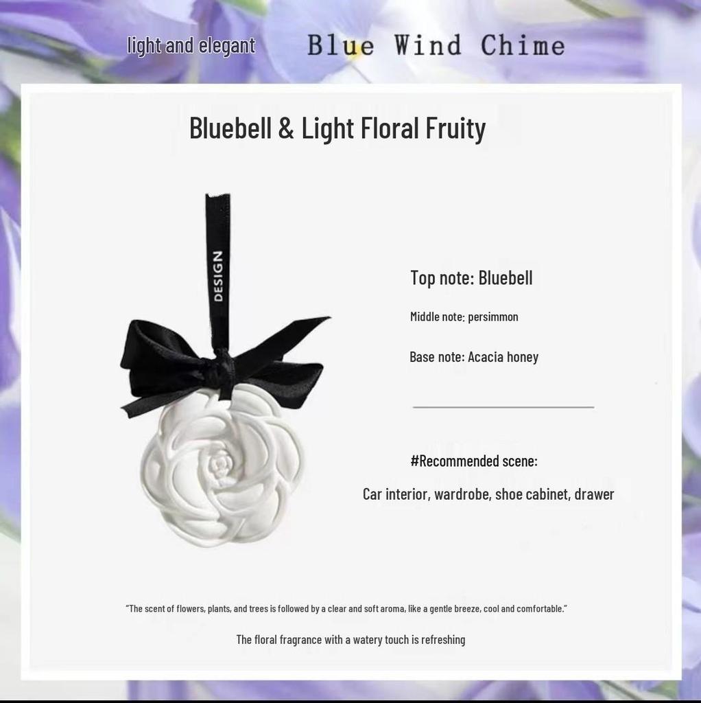 Камелия Гипсовый Аромадиффузор: Подвесное украшение для шкафа и ароматизатор для автомобиля