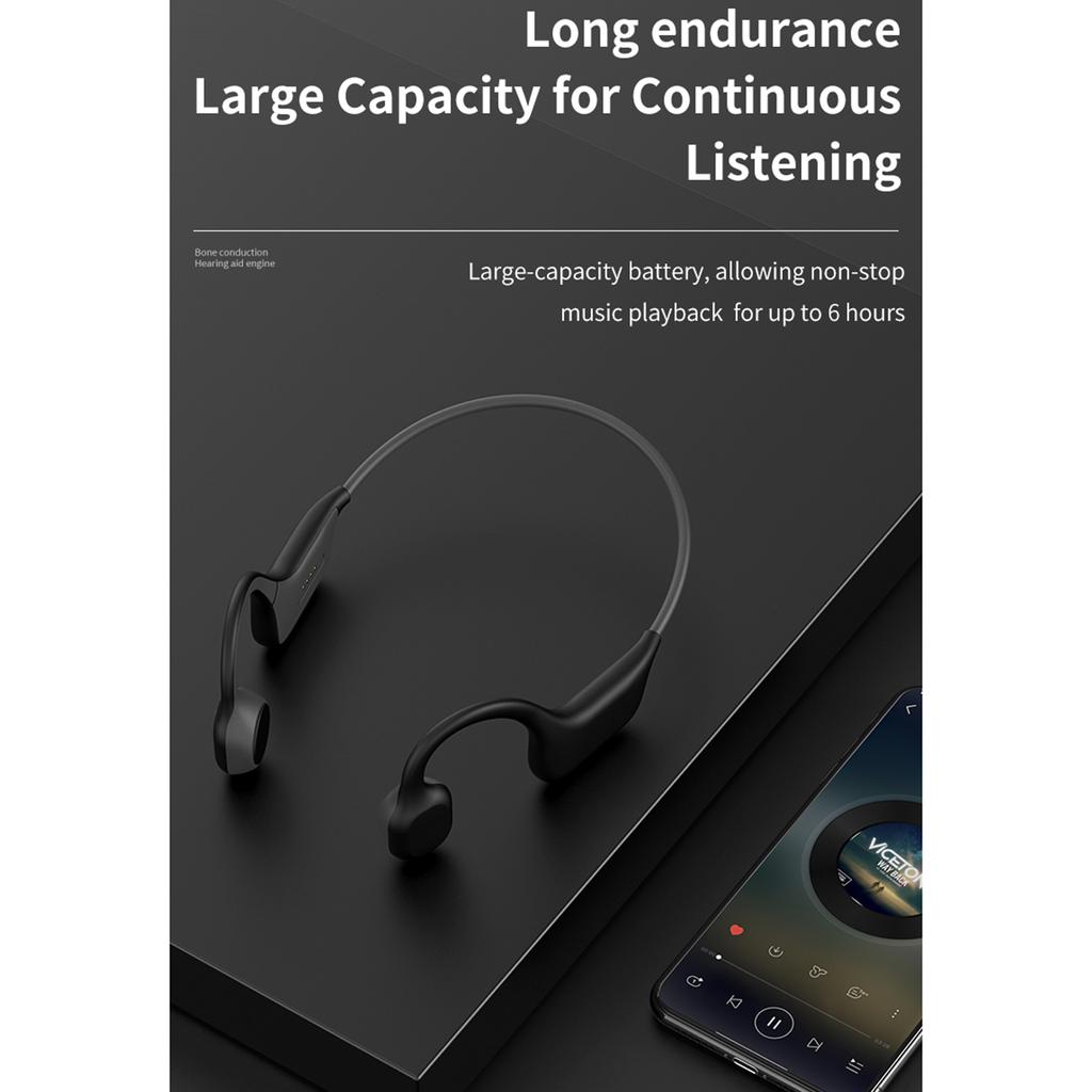 Спортивная гарнитура с открытыми ушами BT 5.0 с костной проводимостью, легкие наушники, устойчивые к поту, для подвешивания на ухо