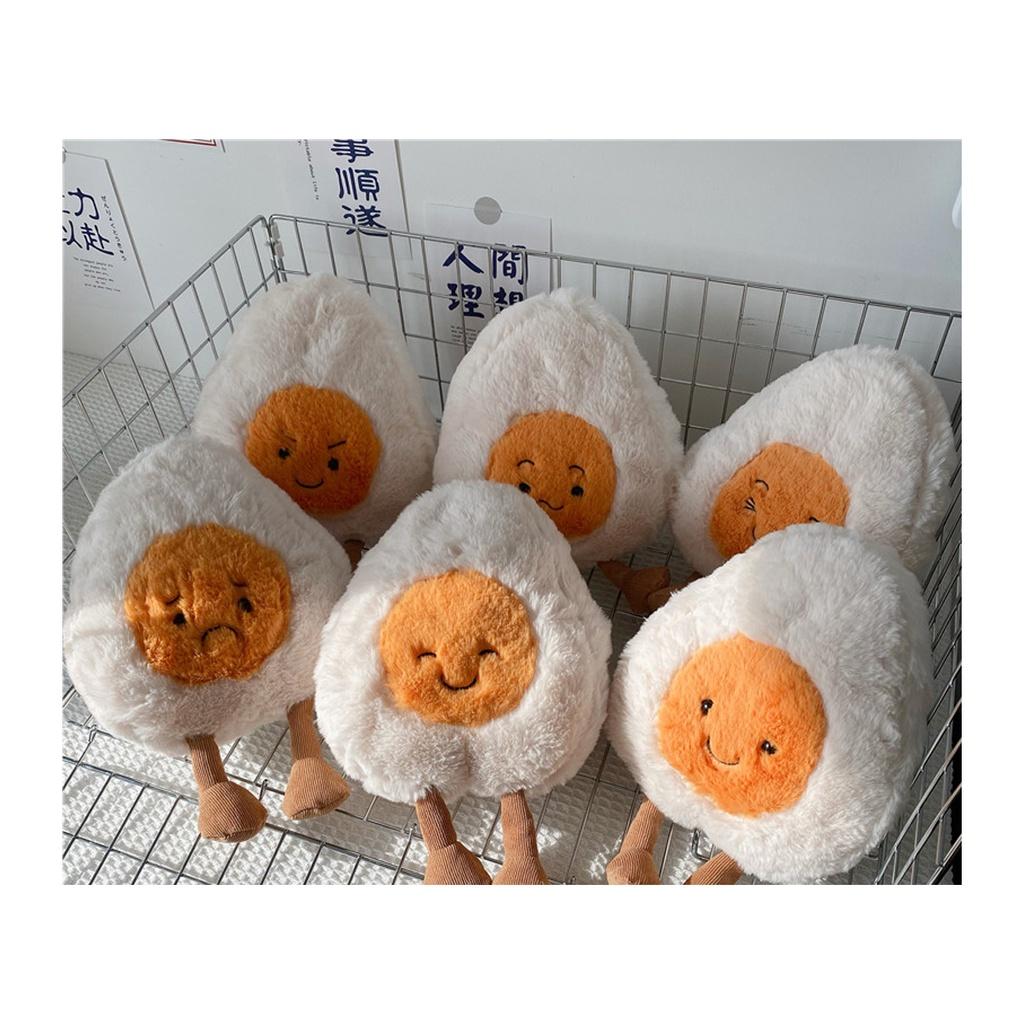 Cute Boiled Egg Plush Toy Egg Family Dolls For Fun And Comfort