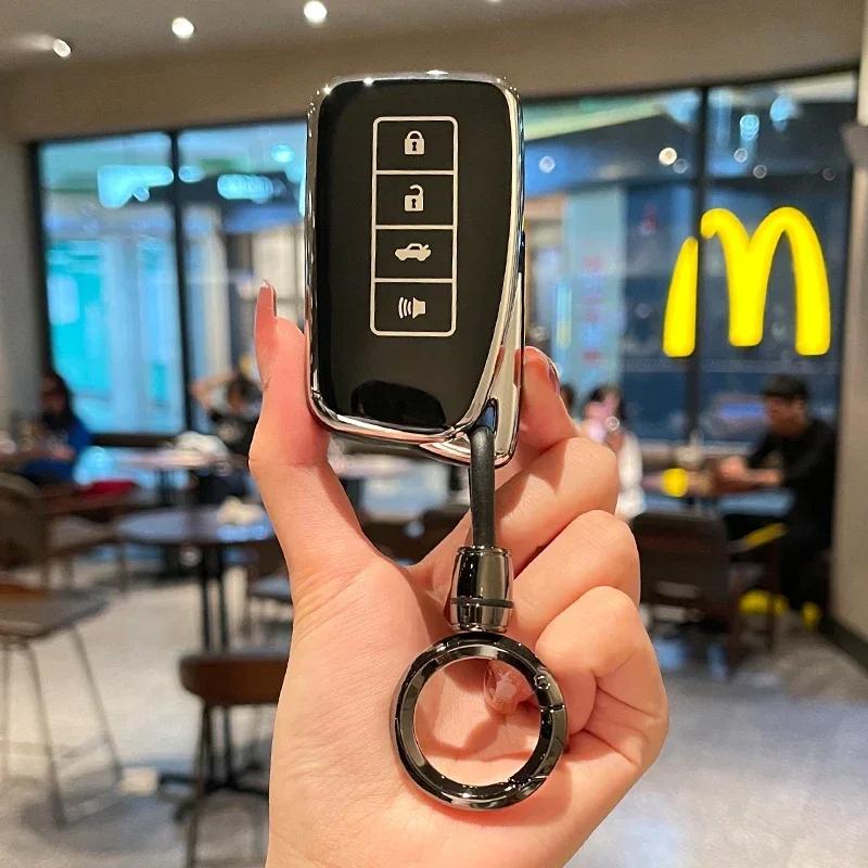ZAG1 2026 Hot Interior Stickers TPU Car Remote Key Case Cover Shell For Lexus NX GS RX IS ES GX LX RC 200 250 350 LS 450H 300H Keycha