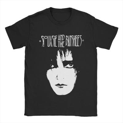 Мужские футболки Siouxsie And The Banshees, топы из чистого хлопка Siouxsie Sioux, новинка, футболки с коротким рукавом и круглым вырезом, летние футболки