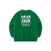 Lifestyle Series Letter Round Neck Loose Sweatshirt Women Sweatshirt Ice-Porcelain-Green 962238722-2