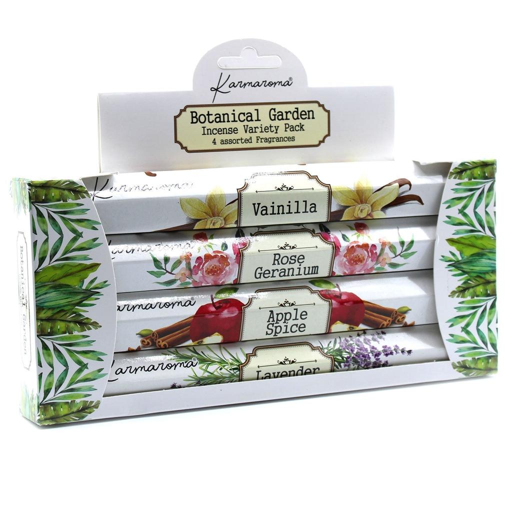 3x Incense Gift Set, 4 Assorted Fragrances Botanical Garden