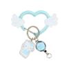 Sanrio Hello Kitty Acrylic Carabiner with Reel Silver (Sparkling Angel) NEW