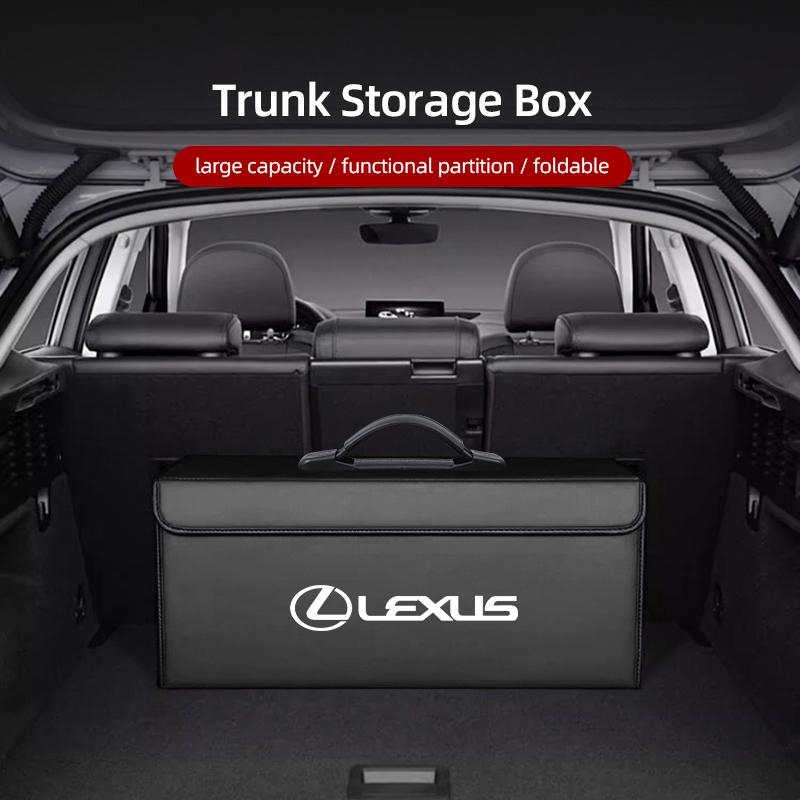 BJYL6 Car Trunk Organizer Box Leather Folding Storage Bag For Lexus GS IS LS500h ES260 ES300h RX350h NX260 UX260 LM LC RZ450e TX RC CT