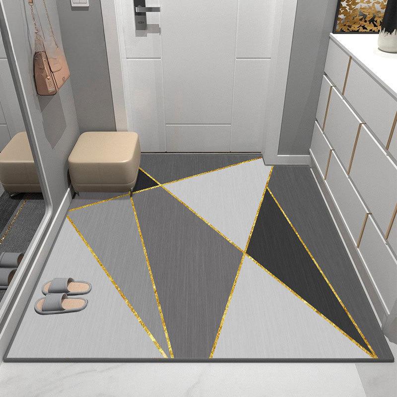 Современный ковер для входа, утолщенный, моющийся, ковер для гостиной, спальни, напольный коврик, коврик для ног