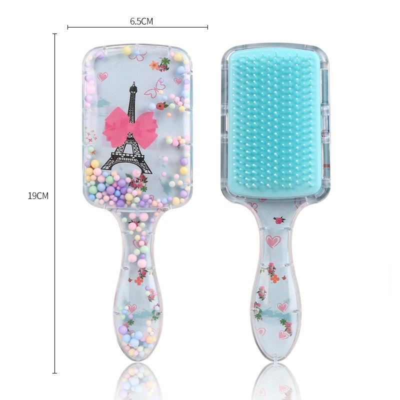 Щетка для волос в мультяшном стиле, массажная расческа для сухих и влажных волос, портативный инструмент для укладки волос