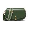 MICHAEL KORS Mila Classic Leather Messenger Bag, Saddle Bag, Shoulder Bag, Crossbody Bag Medium Jasper 30S3GIMM8L-386