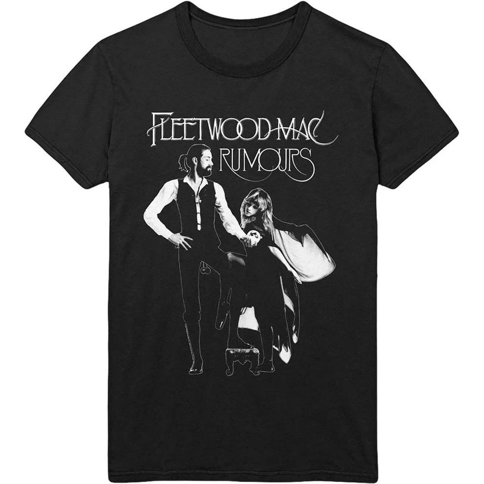 Рок-группа Fleetwood Mac Хлопковая Графическая Футболка с Обложкой Альбома Мужские Женские Рубашки 2026 Новая Летняя Весенняя Хип-хоп Y2k Модная Рубашка