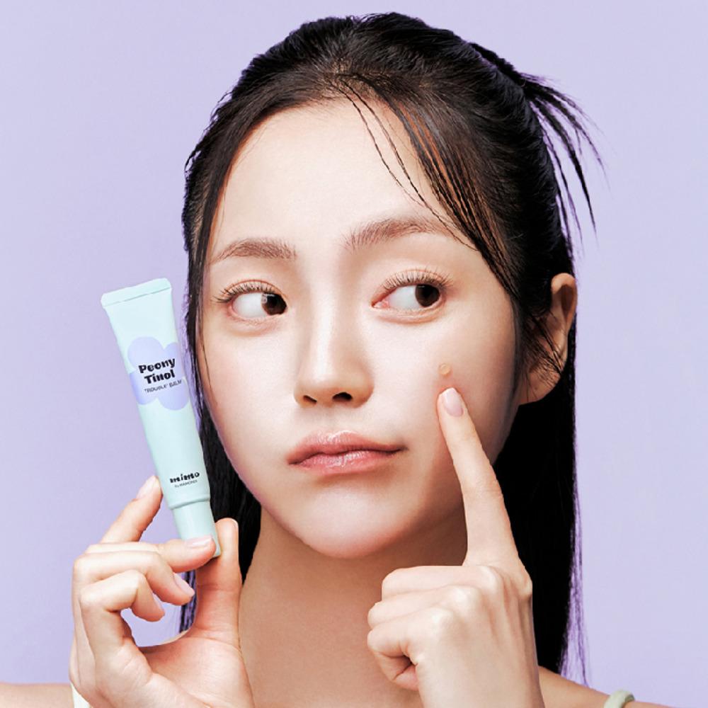 Mamonde [Daiso] Коллекция Peony Tinol для ухода за проблемной кожей и порами (4 типа), Подушечки, очищающая пена, ампула, бальзам