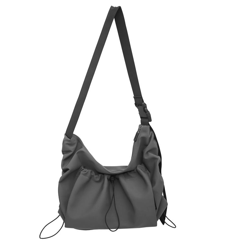 Large Capacity Drawstring Bag Men Lightweight Crossbody Bag Women Commuter Shoulder Tote Bag