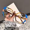 Popular Vintage Anti Blue Light Optical Big Glasses Women Luxury Brand Designer Myopia Prescription Colorful Eyewear Frame