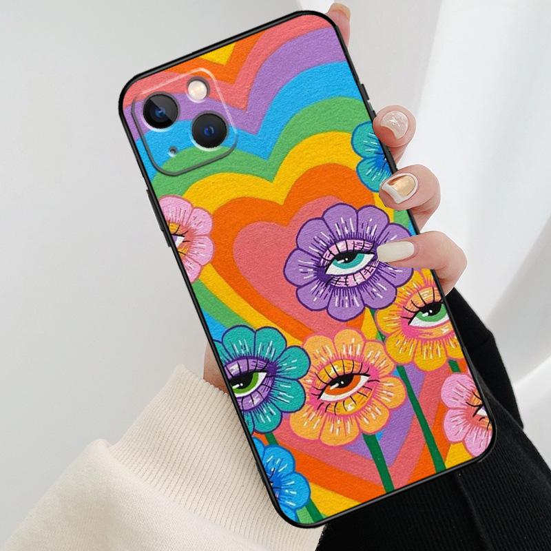 Милый инди-хиппи чехол для телефона для iPhone 11 12 13 14 15 16 Pro XS Max Mini Чехол для iPhone X XR Plus Задняя крышка