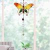 Colorfol Crystal Pendant Butterfly Hummingbird Sun Catcher Chain Rainbow Maker Prism Painted Glass Wind Chimes Home Garden Decor