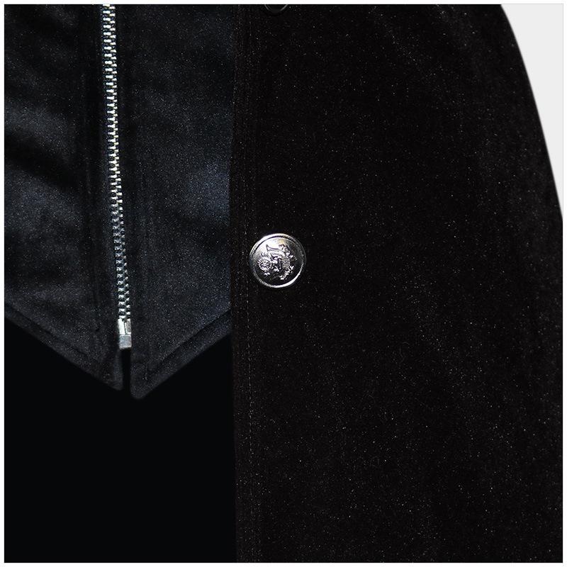 Мужской средневековый ретро рождественский смокинг - средней длины в стиле панк