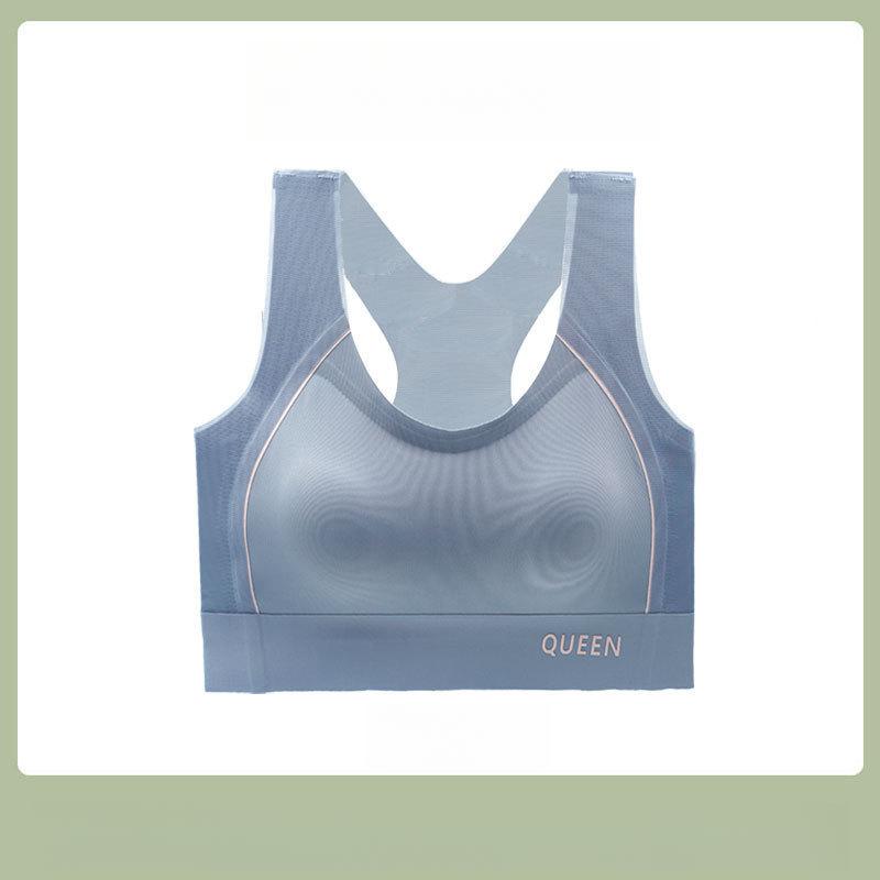 Seamless Bra Women's Beautiful Back Large-sized Sports Underwear Women's Top Support No Steel Coil Bra Anti-sagging Bra