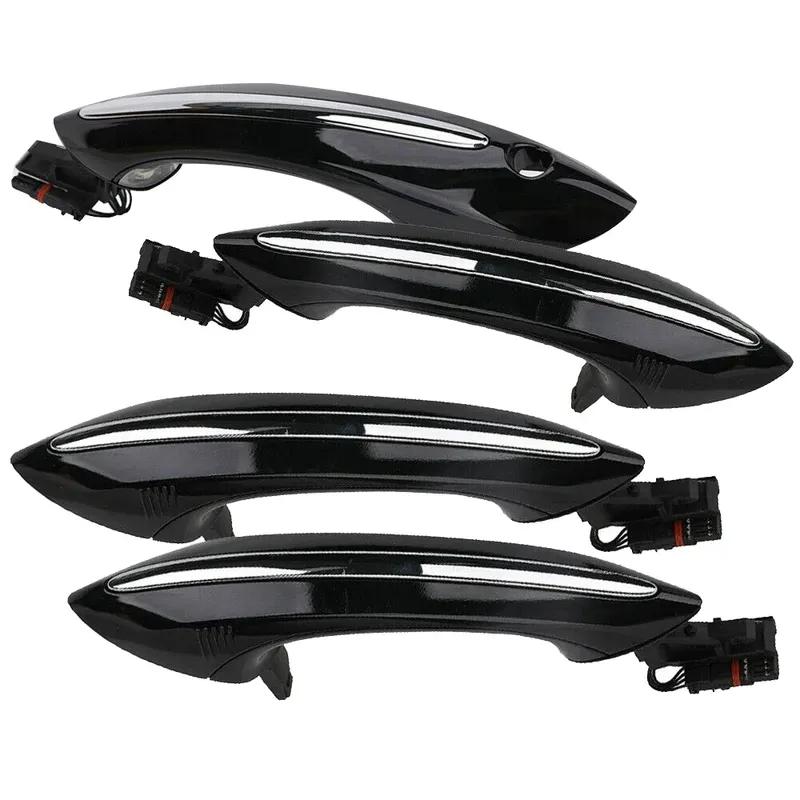 Для BMW 5 6 7 Серии F07 F10 F11 F06 F12 F13 F01 F02 4X Черный Внешний Наружный Комплект Ручек Двери с Комфортным Доступом 51217231931