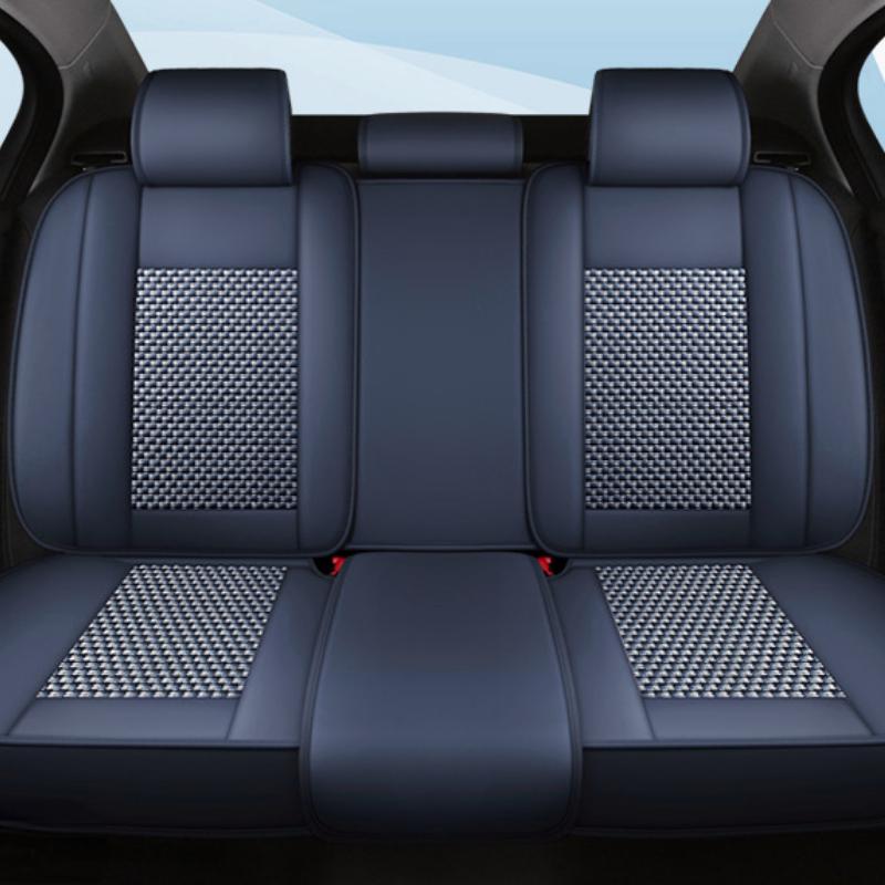 Моточехлы Универсальные чехлы на автомобильные сиденья для внедорожников Стильная прочная льняная льняная подушка для большинства пятиместных автомобилей