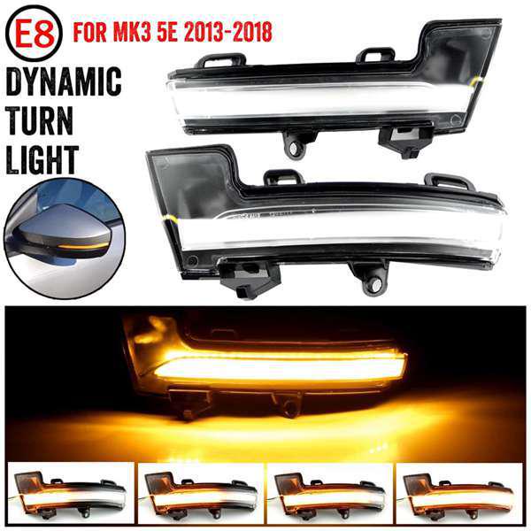 Светодиодные указатели поворота в зеркалах заднего вида Skoda Octavia Mk3 A7 (1 пара)