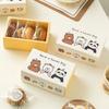 Cartoon Bear Drawer Box DIY Baking Packaging Boxes  for Biscuits Cookies Snowflake Crisps Candies