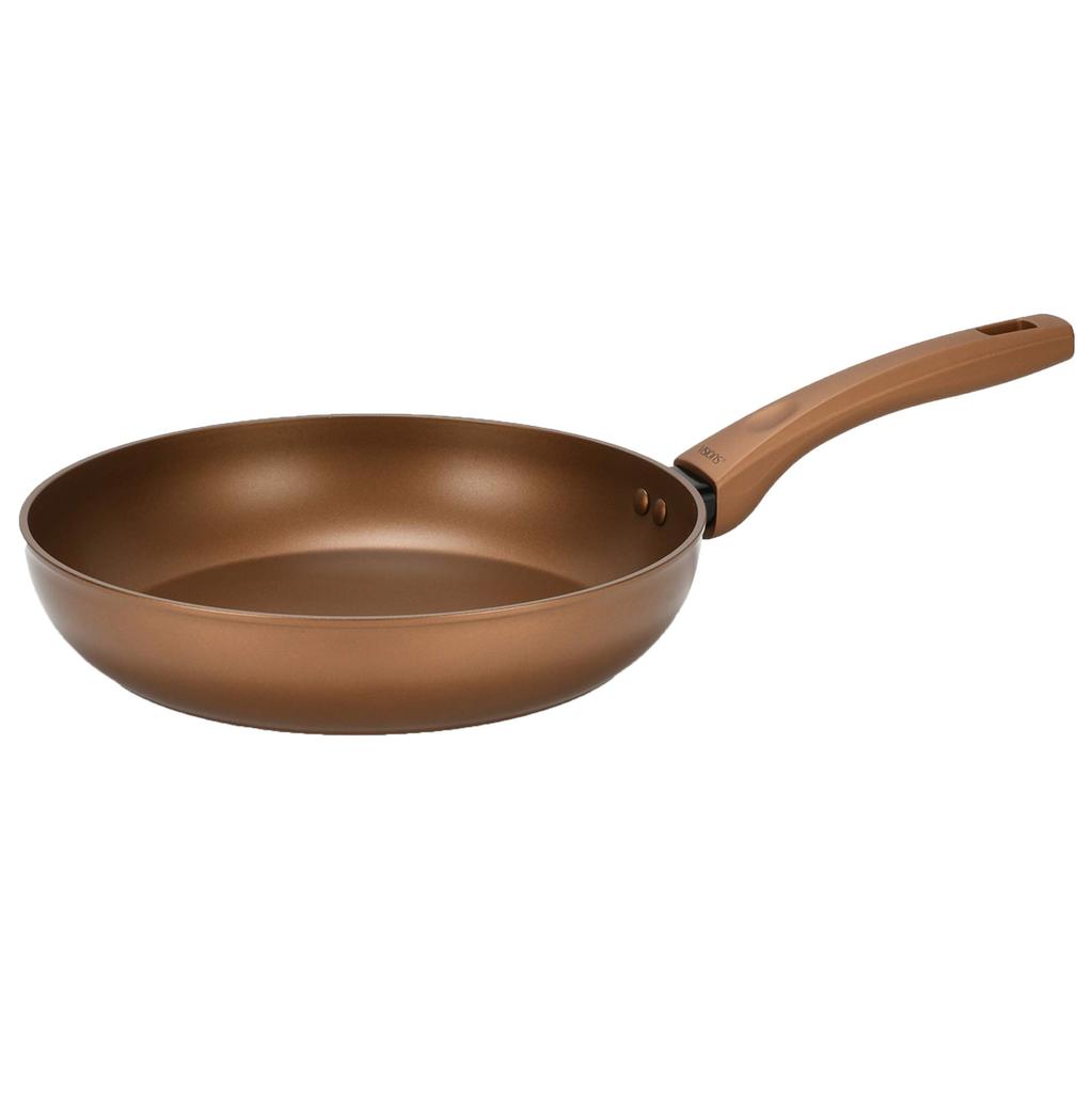 PEARL METAL VISIONS Frying Pan 26cm IH Compatible GOLD Coating CP-8812