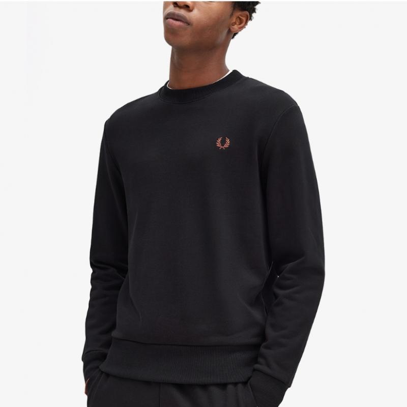 Fred Perry [базовый] Толстовка с круглым вырезом, черная Afpm2437535 X56