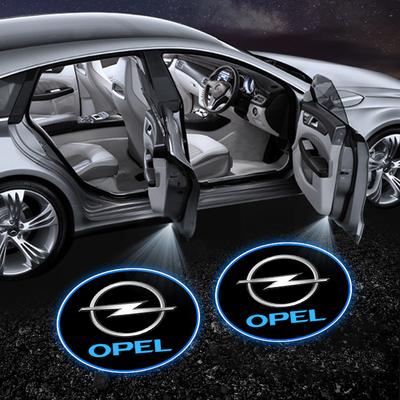 Автомобильная дверь Приветственный свет Автомобильный логотип проектор светодиодный значок автомобиля для Opel Ampera Corsa Astra Crossland Crossland-X Mokka Cascada Monza